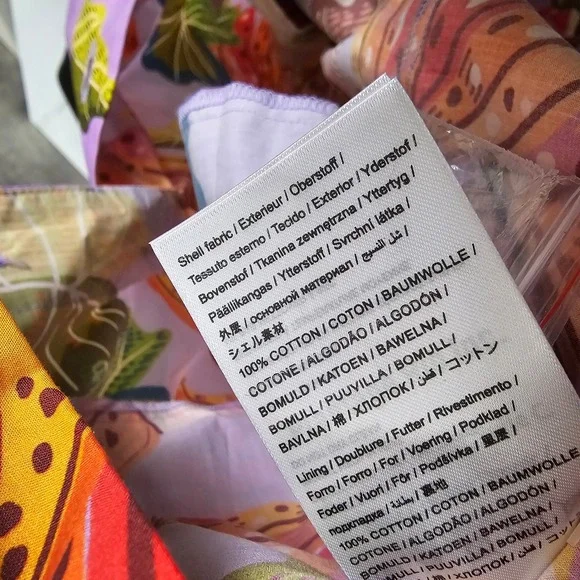 FARM Rio Lilac Beaks & Bananas Romper Puff Sleeve Belted M NWT - Picture 13 of 13